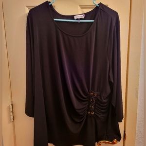 BLACK calvin klein blouse 3x